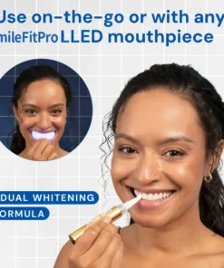 SmileFitPro™ Extra-Strength Teeth Whitening Serum Pen + Dual-Peroxide Formula & Xylitol