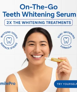 SmileFitPro™ Extra-Strength Teeth Whitening Serum Pen + Dual-Peroxide Formula & Xylitol