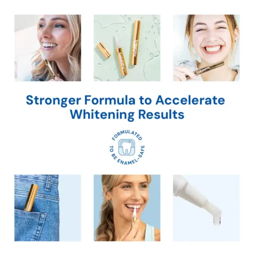 SmileFitPro™ Extra-Strength Teeth Whitening Serum Pen + Dual-Peroxide Formula & Xylitol