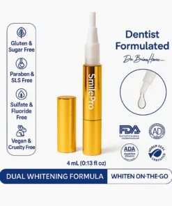 SmileFitPro™ Extra-Strength Teeth Whitening Serum Pen + Dual-Peroxide Formula & Xylitol